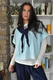 Terry B Hi Lo Tank Turquoise